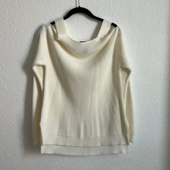 Hooked Up Beige Off the Shoulder Sweater - Picture 1 of 4